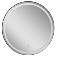 Дзеркало ВІВАЧЕ антрацит Z-600*600 LED toch control